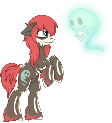 Size: 3020x3319 | Tagged: safe, artist:daydreamsyndrom, oc, oc only, earth pony, ghost, pony, simple background, solo, transparent background