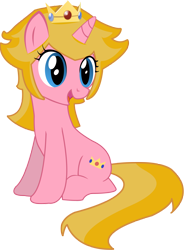 Size: 3000x4079 | Tagged: safe, artist:serginh, ponified, princess peach, solo, super mario bros.