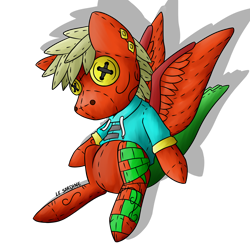 Size: 3000x3000 | Tagged: safe, artist:flysardineta, oc, oc only, oc:eddyn, plushie, solo