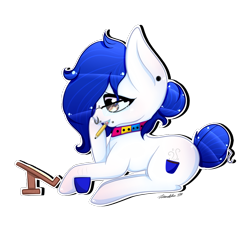 Size: 1000x903 | Tagged: safe, artist:cutieink, oc, oc only, earth pony, pony, pencil, simple background, solo, transparent background