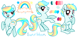 Size: 5950x2975 | Tagged: safe, artist:redshoebox, oc, oc only, oc:sunribbon, earth pony, pony, solo