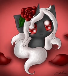 Size: 450x500 | Tagged: safe, artist:spectralpony, oc, oc only, oc:immortal rose, pony, unicorn, solo