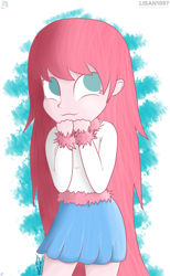 Size: 1830x2980 | Tagged: safe, artist:lisan1997, oc, oc only, oc:fluffle puff, equestria girls, :3, equestria girls-ified, solo