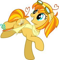 Size: 770x785 | Tagged: safe, artist:vinylbecks, oc, oc only, oc:solar wind, earth pony, pony, goggles, solo