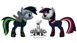 Size: 1500x844 | Tagged: safe, american football, new england, new england patriots, nfl, ponified, ponylumen, seaddle, seattle, seattle seahawks, super bowl, super bowl xlix