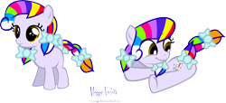 Size: 8520x3883 | Tagged: safe, artist:meganlovesangrybirds, oc, oc only, oc:colour spell, female, filly, simple background, solo, transparent background, vector, younger