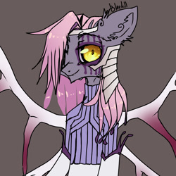 Size: 1000x1000 | Tagged: safe, artist:blagholl, arrancar, bleach (manga), ponified, simple background, solo, szayelaporro granz