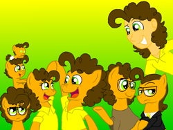 Size: 1024x768 | Tagged: safe, alternate version, artist:crazynutbob, cheese sandwich, grilled cheese (r63), earth pony, human, pony, baby, baby pony, colt, humanized, male, rule 63, self ponidox, simple background, stallion, the rock farmer's daughters