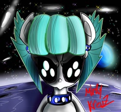 Size: 800x738 | Tagged: safe, artist:chrischin, oc, oc only, original species, moon, space