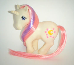 Size: 500x441 | Tagged: safe, artist:pixieandrotterzine, baby moondancer, g1, custom, irl, photo, solo, toy