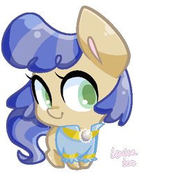 Size: 500x500 | Tagged: safe, artist:rivalcat, oc, oc only, oc:pearl pie, base used, magical lesbian spawn, offspring, parent:maud pie, parent:sapphire shores, parents:maudshores, solo