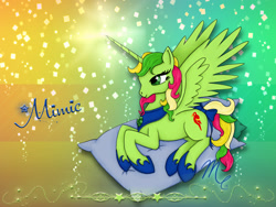 Size: 1400x1050 | Tagged: safe, artist:sunsetsovereign, mimic (g1), alicorn, pony, g1, race swap, solo