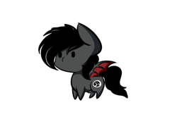 Size: 500x338 | Tagged: safe, artist:bleedshark, oc, oc only, oc:qetesh, bat pony, pony, chibi