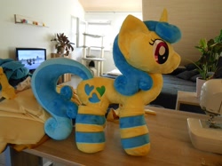 Size: 1771x1328 | Tagged: safe, artist:varonya, lemon hearts, clothes, irl, photo, plushie, socks, solo