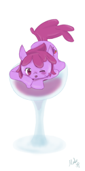 Size: 960x1920 | Tagged: safe, artist:mabu, berry punch, berryshine, wine, wine glass