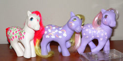 Size: 700x351 | Tagged: safe, artist:sphinx47, love melody, sugarberry, g1, irl, merriweather (g1), photo, toy, twice as fancy ponies