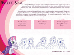 Size: 1240x912 | Tagged: safe, derpibooru import, sweetie belle, g3.5, reference sheet, text