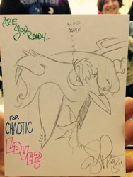 Size: 450x600 | Tagged: safe, artist:andypriceart, discord, andy you magnificent bastard, seductive, stupid sexy discord, traditional art