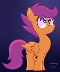 Size: 922x1116 | Tagged: safe, artist:php92, derpibooru import, scootaloo, :<, solo