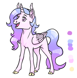 Size: 1522x1541 | Tagged: safe, artist:ackryllis, oc, oc only, alicorn, classical unicorn, pony, alicorn oc, leonine tail, solo