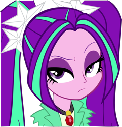 Size: 1550x1610 | Tagged: safe, artist:nadiponyartist, aria blaze, equestria girls, rainbow rocks, looking at you, raised eyebrow, solo, vector