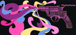 Size: 600x276 | Tagged: safe, artist:alozec, album, album cover, chulahoma, gun, music, ponified, ponified album cover, the black keys