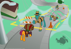 Size: 1024x699 | Tagged: safe, artist:vickyviolet, scootaloo, crossover, g-men, ponified, psychonauts, razputin