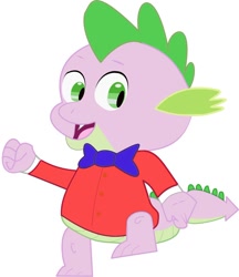 Size: 822x953 | Tagged: safe, artist:oneradicaldude, spike, dragon, clothes, dancing, i love to singa, looney tunes, solo