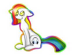 Size: 1024x768 | Tagged: safe, artist:furqueen, oc, oc only, oc:tei, rainbow hair, simple background, solo, transparent background