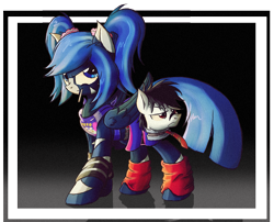 Size: 1289x1044 | Tagged: safe, artist:ruhisu, pegasus, pony, chainsaw, cheerleader, commission, cosplay, disembodied head, female, juliet starling, lollipop, lollipop chainsaw, male, mare, nightmare night, ponytails, solo, stallion, wip