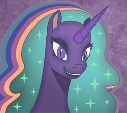 Size: 1157x1024 | Tagged: safe, artist:anotherfuckingedittor, nightmare moon, alicorn, black coat, female, horn, mare, simple background, solo