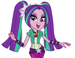 Size: 3568x2761 | Tagged: safe, artist:starcrystal272, aria blaze, equestria girls, rainbow rocks, .svg available, amulet, clothes, necklace, open mouth, simple background, singing, solo, transparent background, vector, walking, wristband