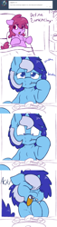 Size: 700x2800 | Tagged: safe, artist:skoon, berry punch, berryshine, minuette, ask, ask berry punch, bed, berrygate, brushie brushie, comic, female, lesbian, shipping, toothbrush, tumblr