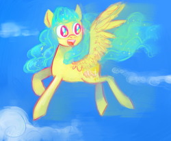 Size: 1700x1400 | Tagged: safe, artist:arfaise, oc, oc only, ethereal mane, solo