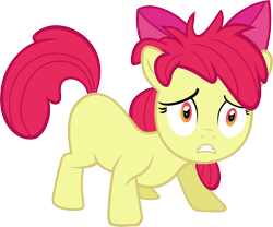 Size: 8000x6643 | Tagged: safe, artist:slb94, apple bloom, earth pony, pony, family appreciation day, absurd resolution, bed mane, dishevelled, female, filly, messy mane, simple background, transparent background, vector