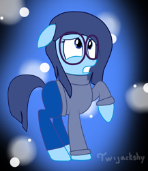 Size: 900x1038 | Tagged: safe, artist:twijackshy, inside out, pixar, ponified, sadness (inside out)