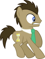 Size: 7795x10241 | Tagged: safe, artist:peora, doctor whooves, pony, absurd resolution, disapproval, male, shocked, simple background, solo, stallion, transparent background, vector