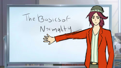 Size: 1280x720 | Tagged: safe, derpibooru import, normal norman, equestria girls, background human, whiteboard