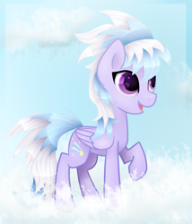 Size: 1235x1444 | Tagged: safe, artist:zmei-kira, cloudchaser, pegasus, pony, cloud, cloudy, sky, solo