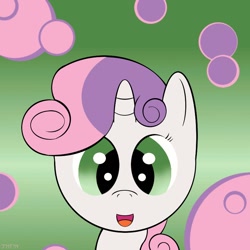 Size: 800x800 | Tagged: safe, artist:phenoix12, sweetie belle, bust, portrait, solo