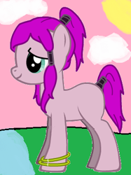 Size: 285x382 | Tagged: safe, artist:thatmeembot, oc, oc only, oc:tulip, pony creator, blank flank, solo