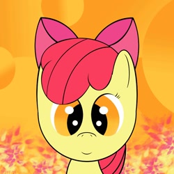 Size: 800x800 | Tagged: safe, artist:phenoix12, apple bloom, bust, portrait, solo