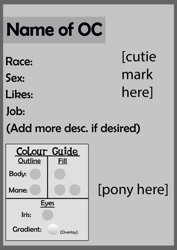 Size: 752x1063 | Tagged: safe, artist:phinpie, derpibooru import, monochrome, reference sheet, template