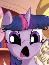 Size: 360x469 | Tagged: safe, idw, twilight sparkle, spoiler:comic15, d:, oh nooooo, reaction image