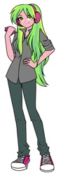 Size: 344x960 | Tagged: safe, artist:tonecolour12, lemon zest, equestria girls, friendship games, clothes, converse, shoes, sneakers, solo