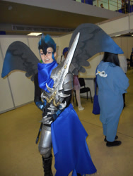 Size: 3864x5152 | Tagged: safe, artist:dixidana, nightmare moon, human, 2015, clothes, cosplay, frostmourne, irl, irl human, photo, rubronycon, russian