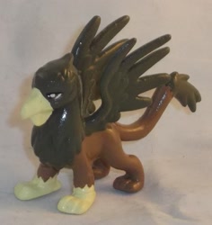 Size: 1345x1425 | Tagged: safe, artist:gryphyn-bloodheart, griffon, rainbow falls, blind bag, custom, gaston (griffon), griffon team, toy