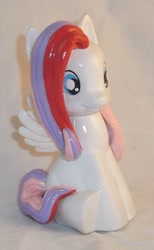 Size: 1113x1809 | Tagged: safe, artist:gryphyn-bloodheart, pegasus, pony, custom, diamond rose, female, hooves, irl, mare, photo, sculpted, sitting, soap bottle, solo, spread wings, wings