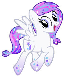 Size: 506x609 | Tagged: safe, artist:monkfishyadopts, oc, oc only, base used, gradient hooves, gradient mane, ponytail, solo, stars, universe pony