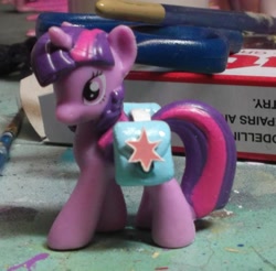 Size: 1553x1529 | Tagged: safe, artist:gryphyn-bloodheart, twilight sparkle, blind bag, custom, saddle bag, toy